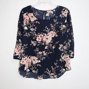 Women's Quarter Sleeve Floral Blouse